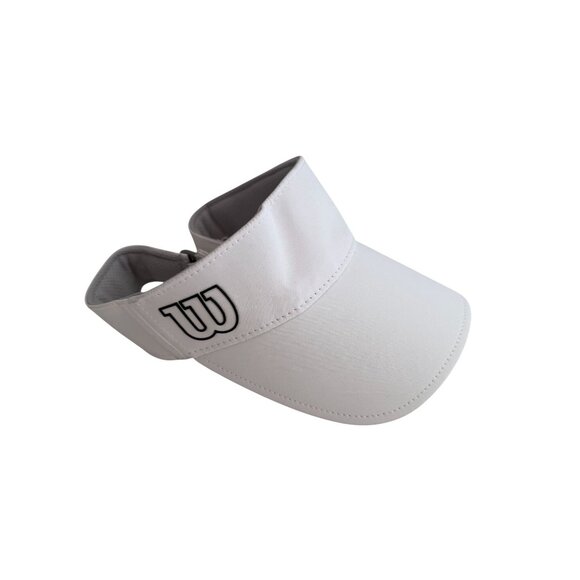 WILSON Women's White Tennis Gold Adjustable Visor - Picture 3 of 5